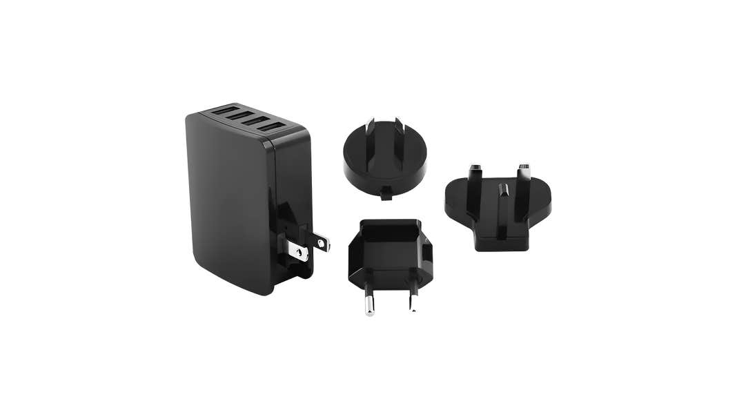 4-Way USB Universal AC Charger
