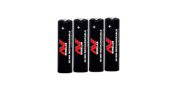 4 x AA Rechargeable NiMh batteries, 2450mAh