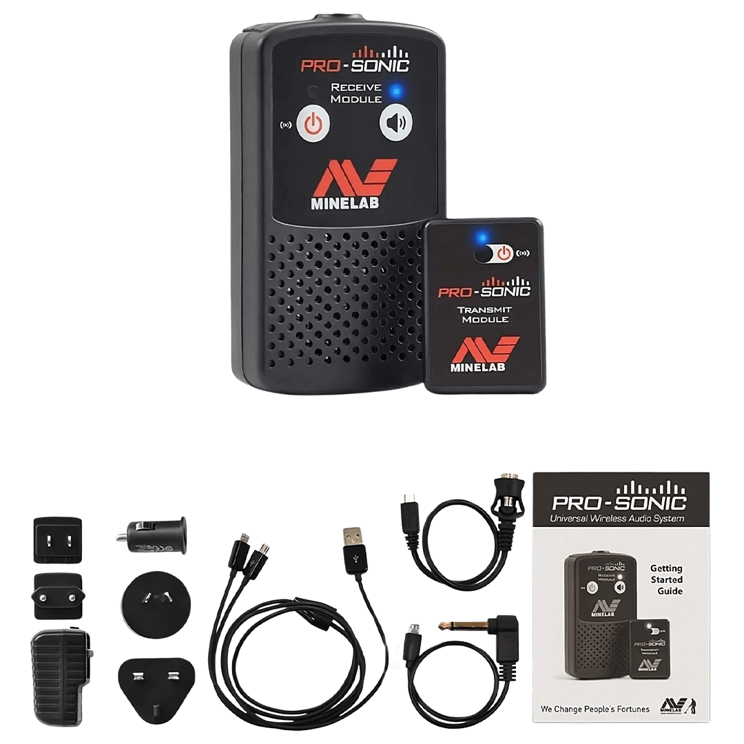 PRO-Sonic Metal Detector Wireless Audio System (Headphone Compatible, Charger Included)