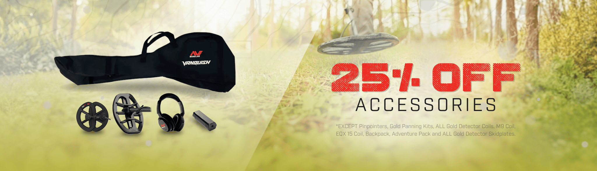 select metal detector accessories promo